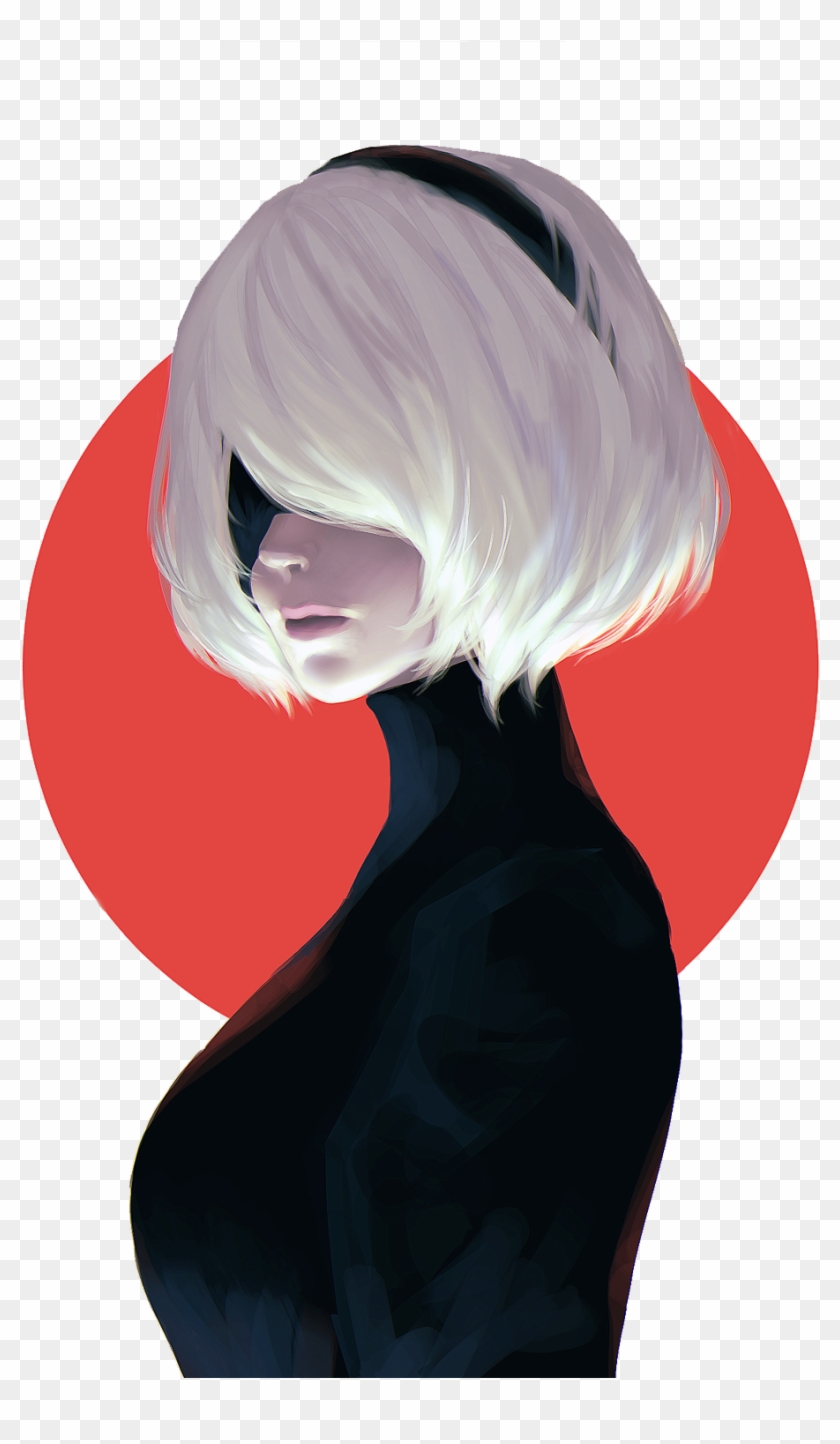 Nier Automata 2b Art , Png Download Clipart #775282