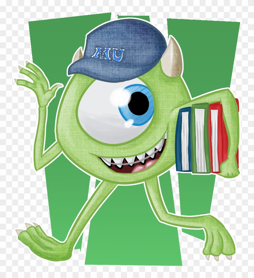 Monsters University Mike Wazowski Art Wallpaper - Cartoon Clipart