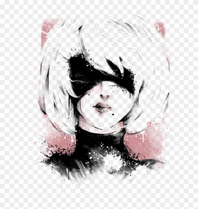 Nier Automata 2b T-shirt , Png Download Clipart