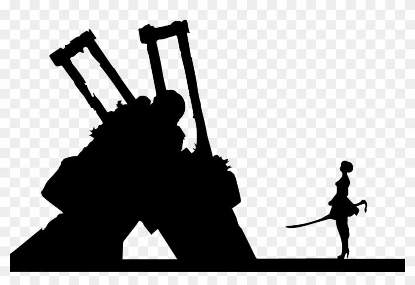 I - Nier - Automata - Silhouette Clipart