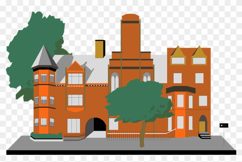 Brown Large Free Vector Graphic On Pixabay - Building Cartoon Png Clipart