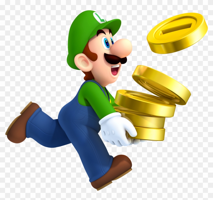 Luiginsmb2 - Luigi Super Mario Png Clipart