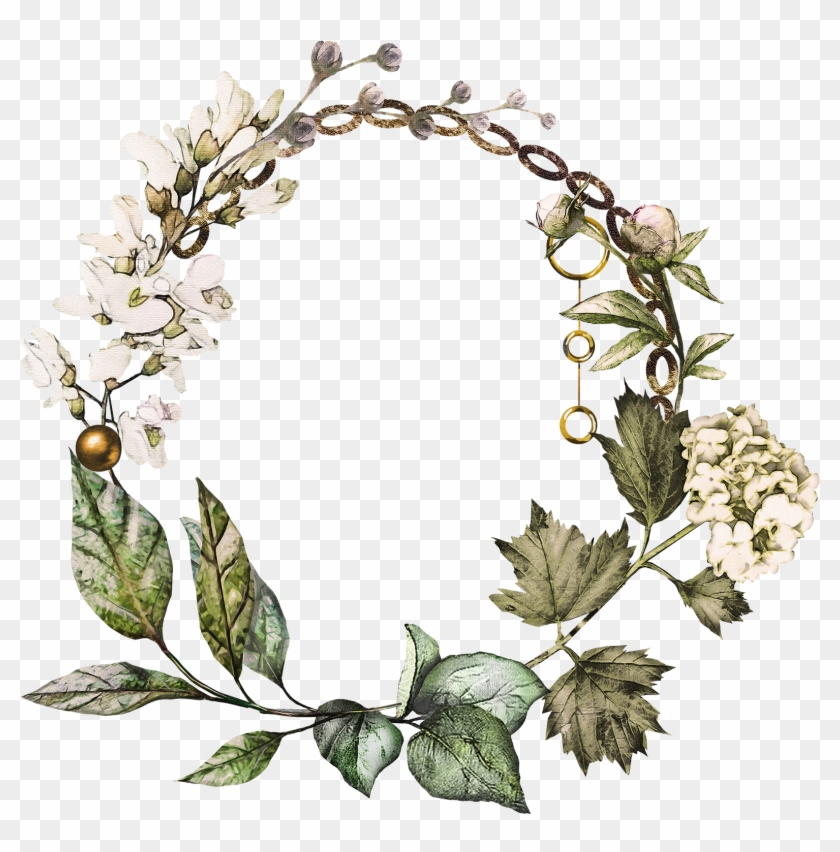 Find This Pin And More On Веночки By Sveta6161 - Cotton Wreath Clipart - Png Download #776145