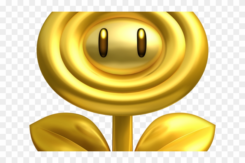 Mario Clipart Gold Coin - Golden Fire Flower Mario - Png Download