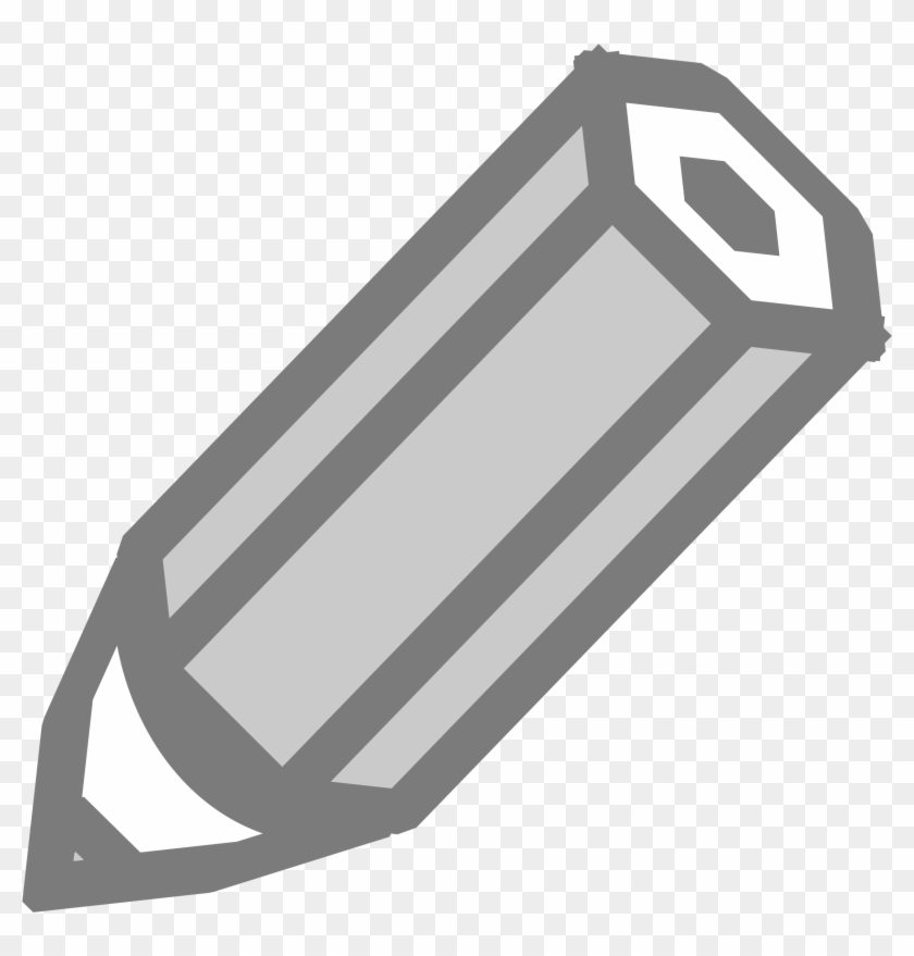 Pencil Icon - ดินสอ สี เทา Clipart