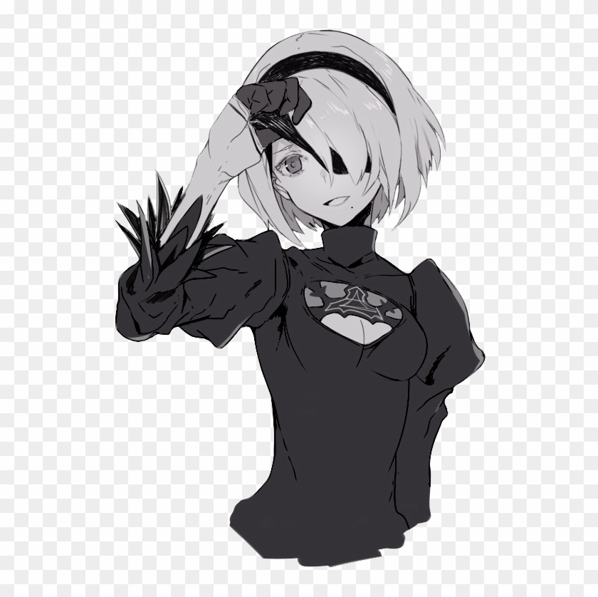 #nier - Automata - Nier Automata 2b Cute Fanart Clipart #776577