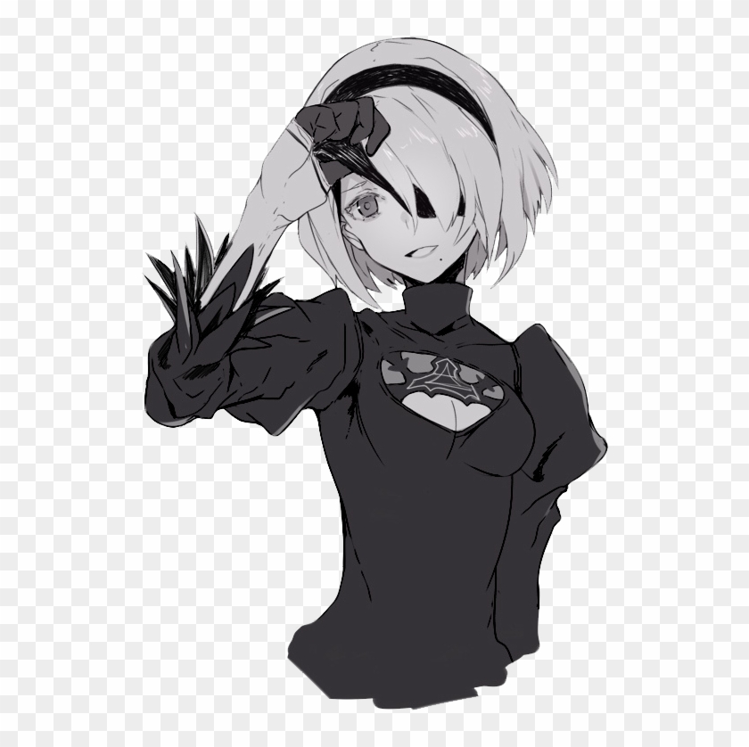 #nier - Automata - Nier Automata 2b Cute Fanart Clipart