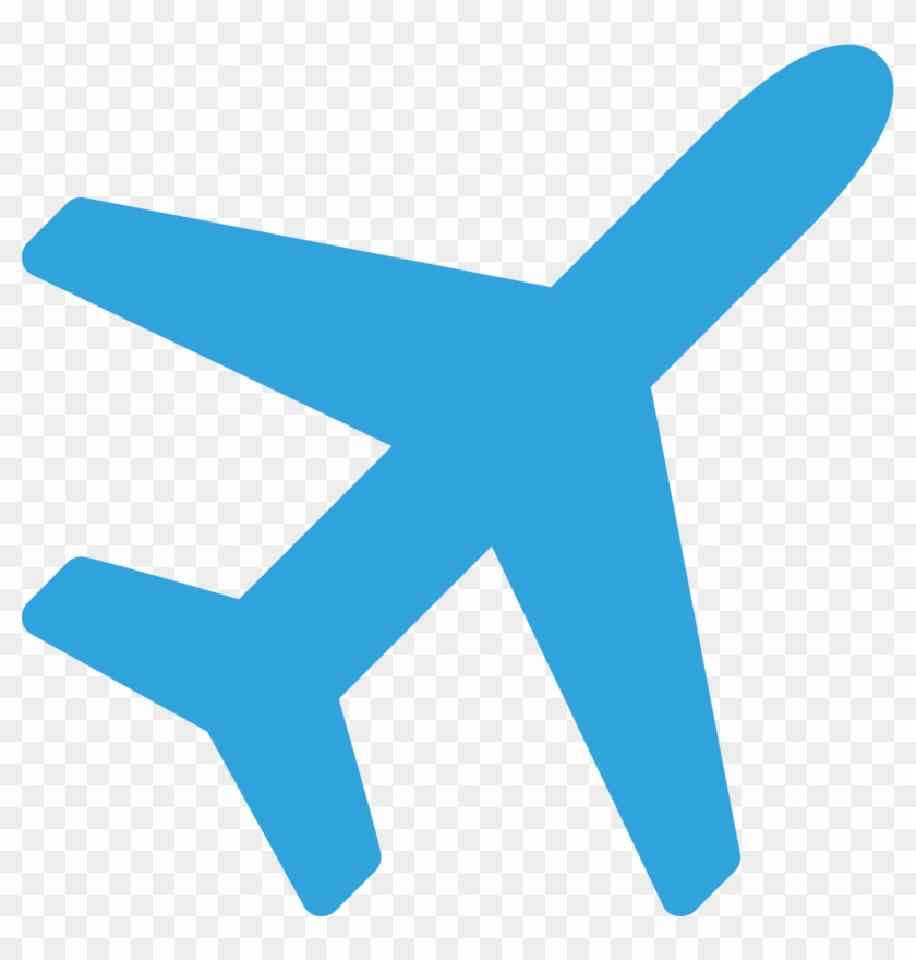 Airplane Icon Blue Png , Png Download - Airplane Icon Png Blue Clipart