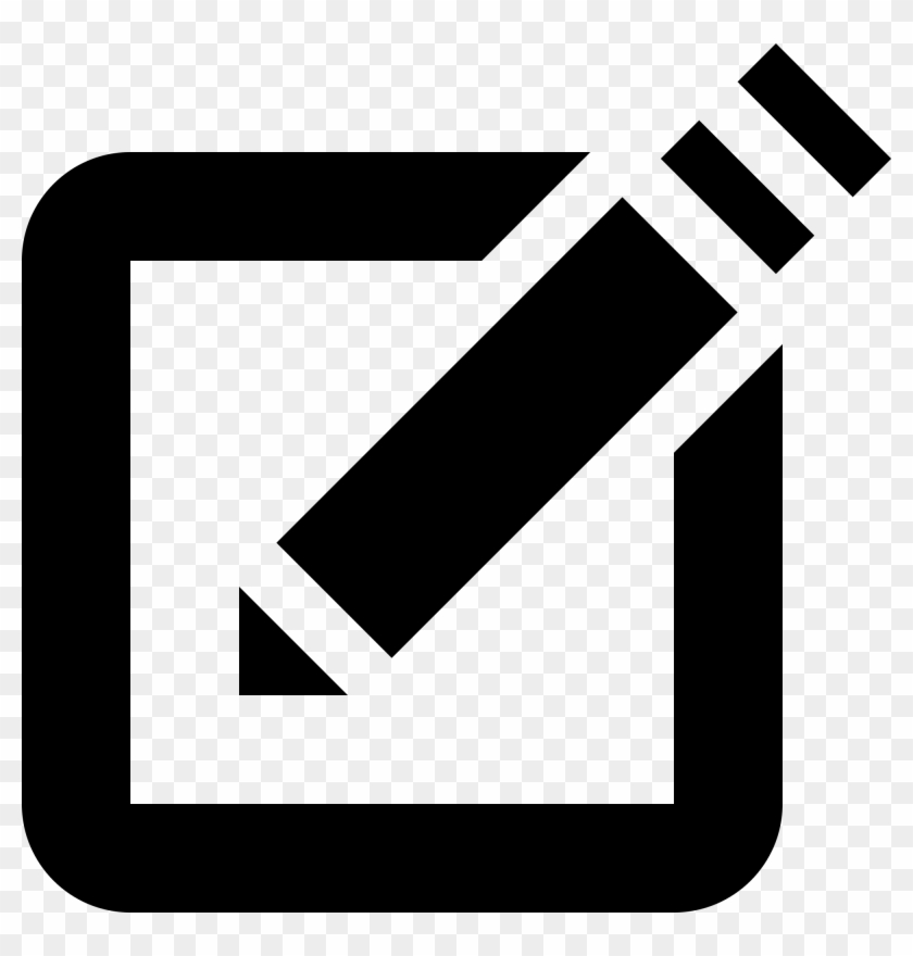 Simpleicons Business Pencil On A Notes Paper - Notes Icon Black Clipart