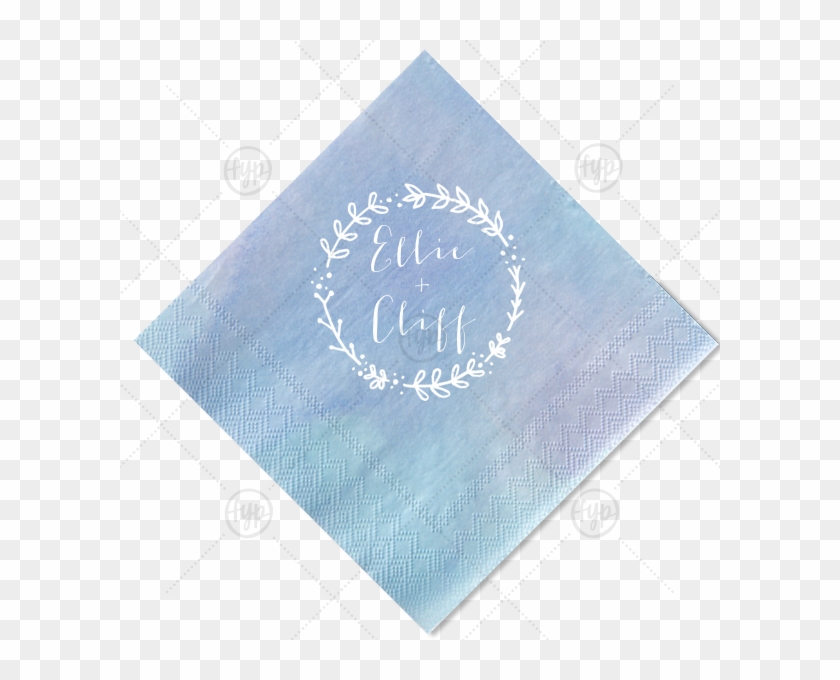 Com Hand Drawn Wreath Napkin For Your Party's Chic - Paper Clipart