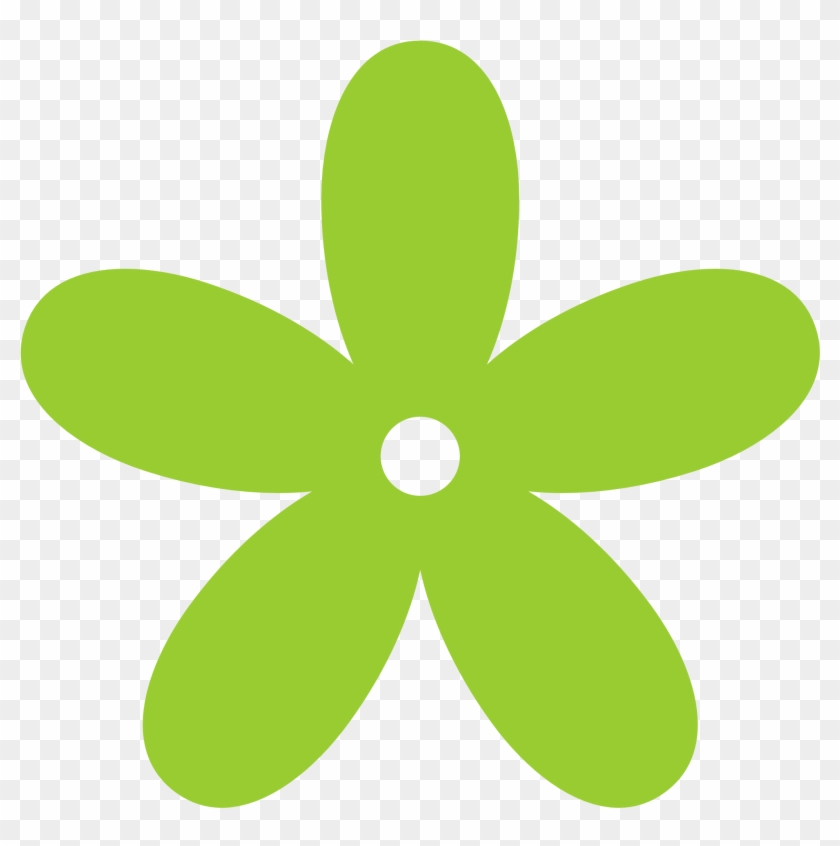 Lime - Green Flower Clip Art - Png Download
