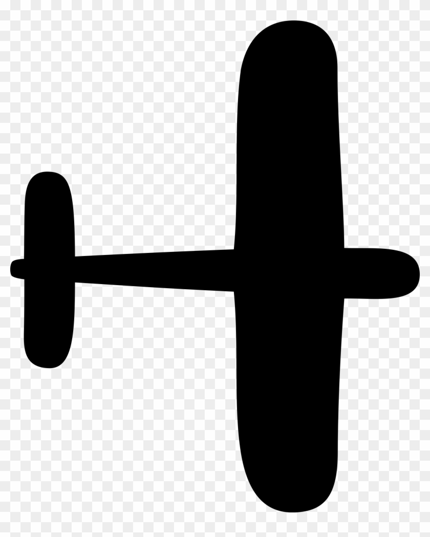 Sick Airplane Clipart, Vector Clip Art Online, Royalty - Simple Plane Silhouette - Png Download #777590