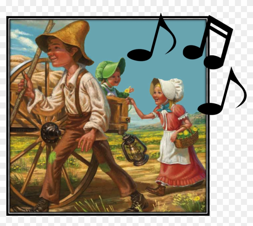 Pioneer Children Sang As They Walked Clipart