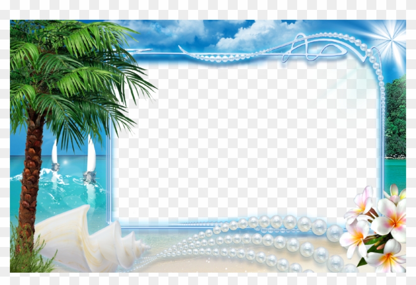 Le Passe Temps De Rose - Beach Photo Frames Png Clipart #778130