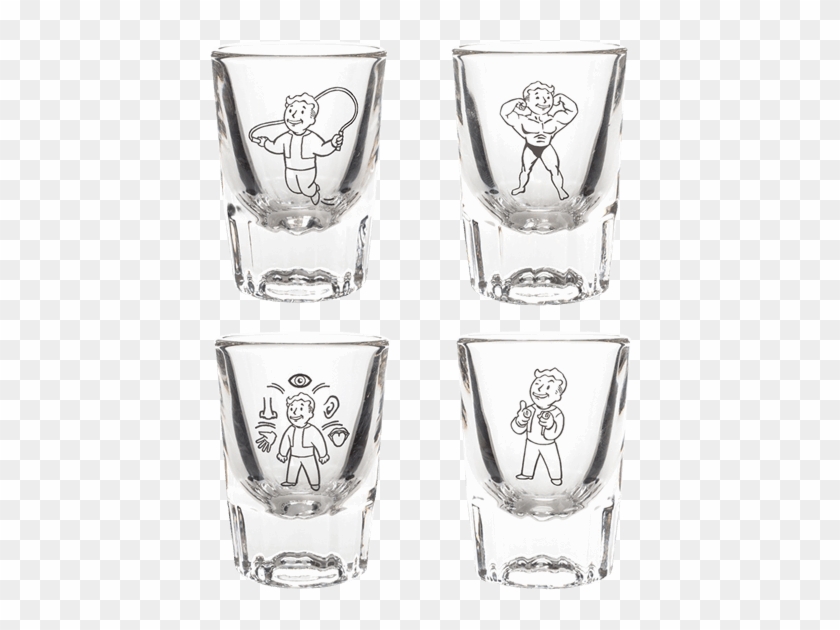 1 Of - Fallout Shot Glass Set 1 Clipart #778371