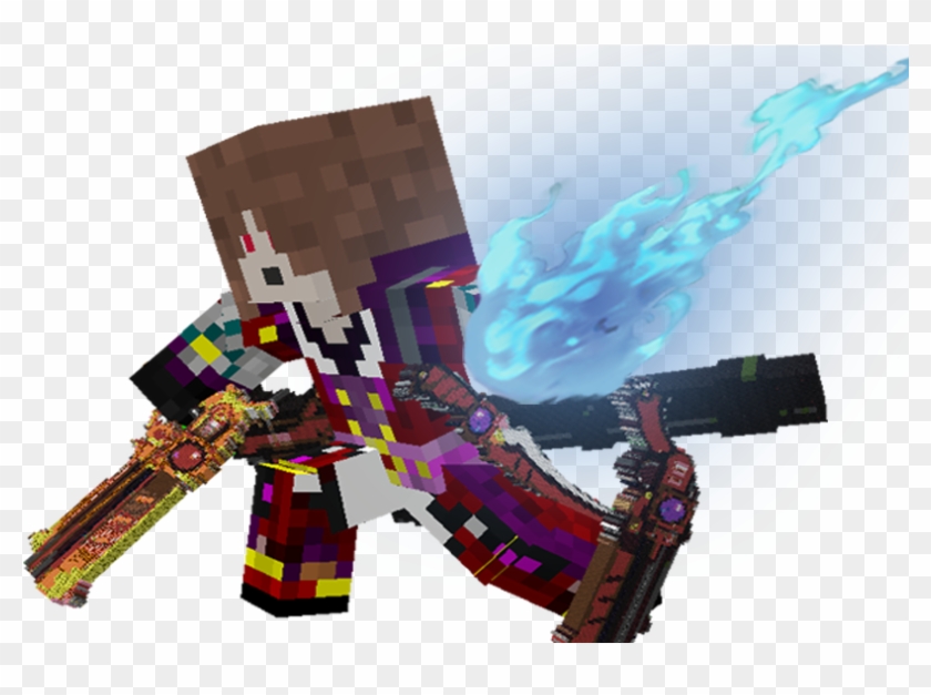 Picture Zjxtl3r - Minecraft Dude With Gun Png Clipart #778863
