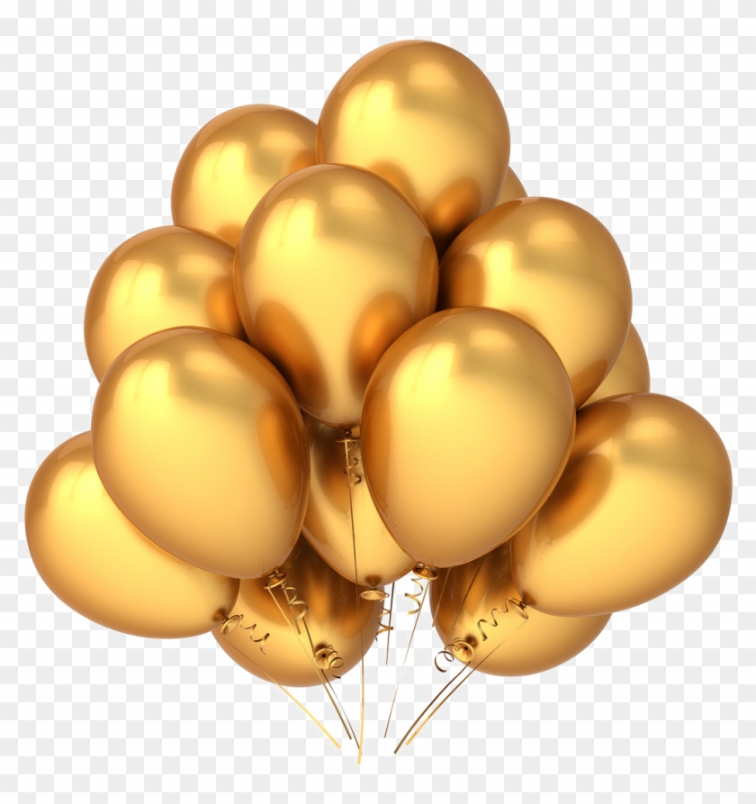 Download Gold Balloons Png Vector Images - Balloon Png Clipart Png