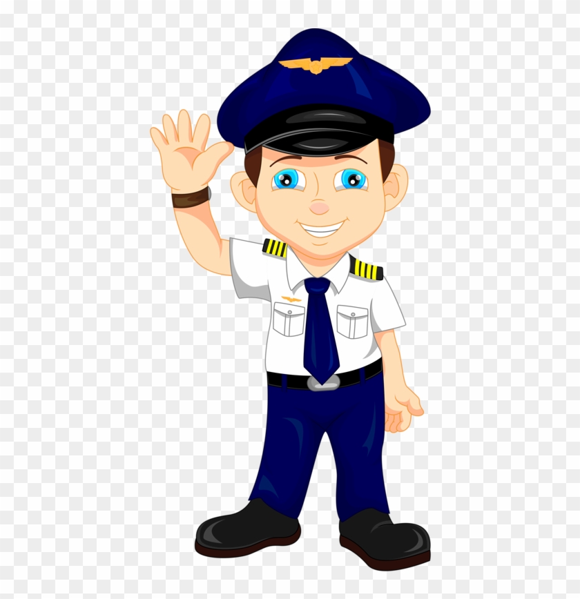 19 Policeman Vector Library Download Community Helper - Pilot Cartoon Clipart