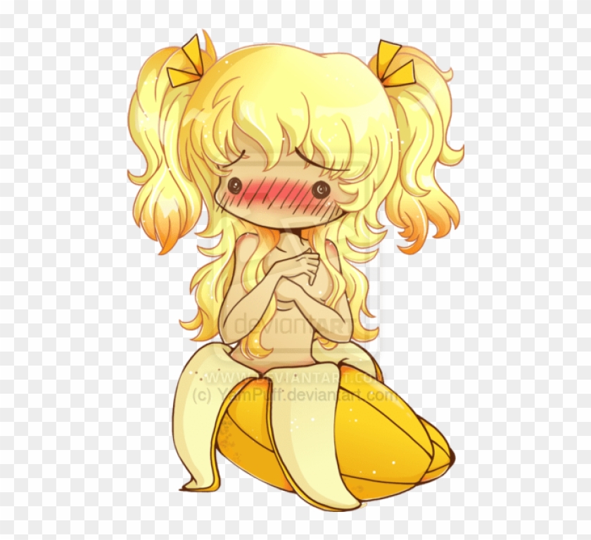 Free Png Download Anime Girl Chibi Banana Png Images - Anime Banana Girl Clipart