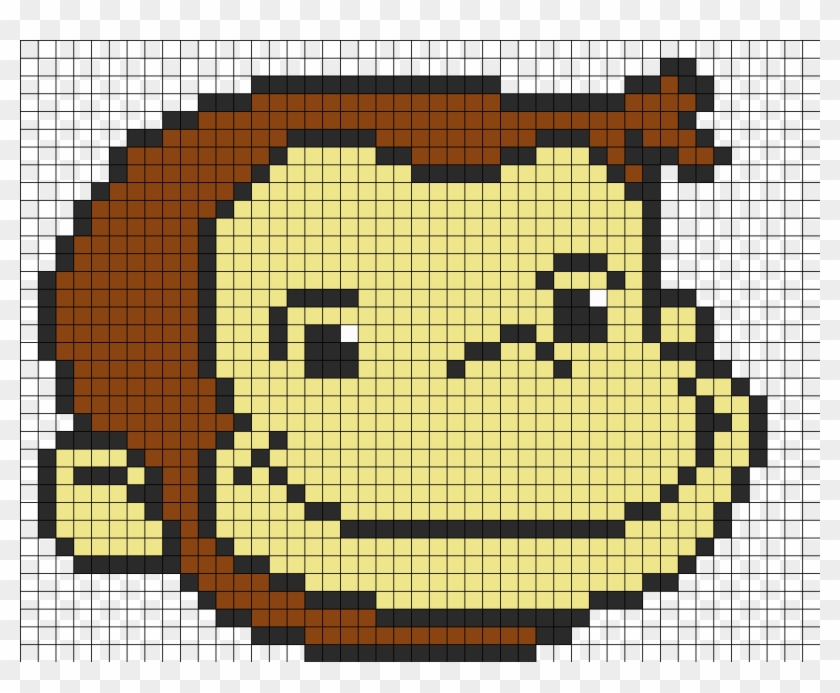 Curious George Perler Bead Pattern / Bead Sprite - Curious George Pixel Art Clipart