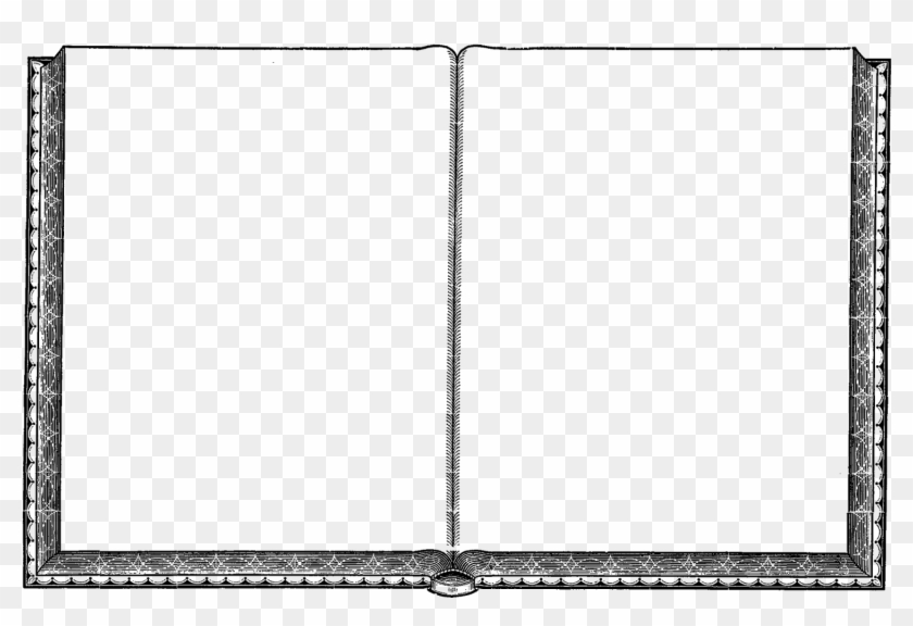 Digital Old Book Design Frame Downloads - Books Frame Png Clipart