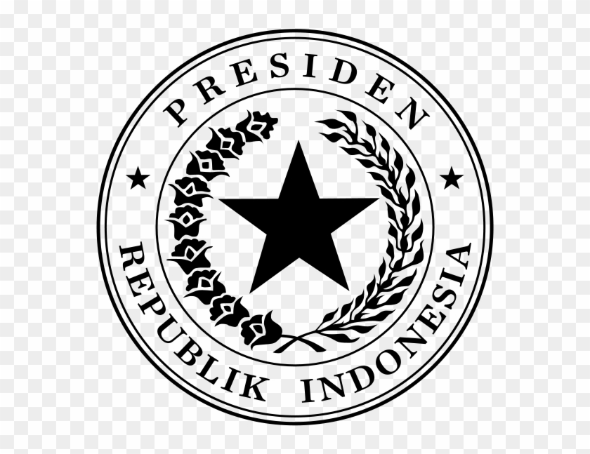 Indonesian Presidential Seal Black - Indonesia Presidential Seal Clipart