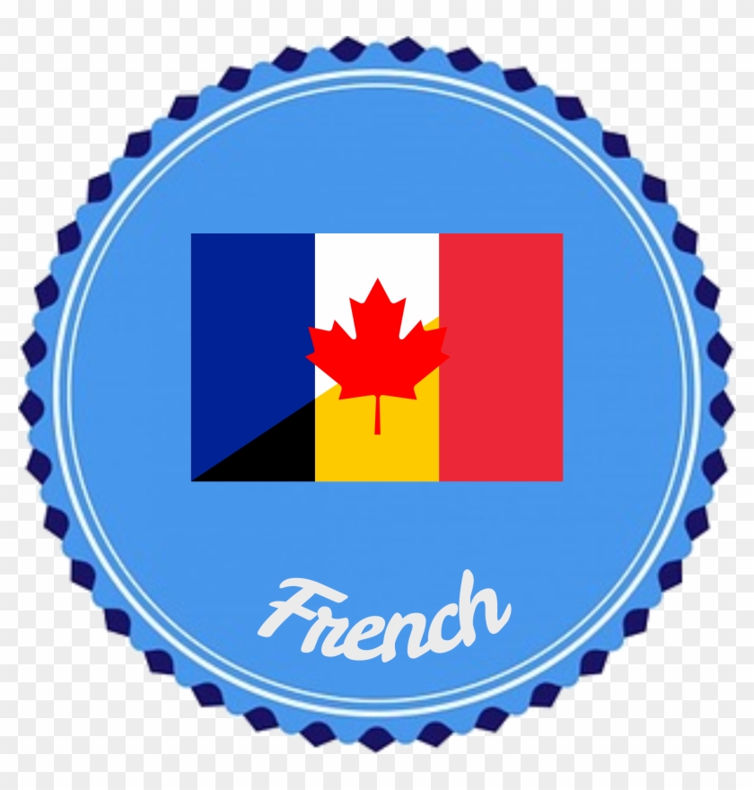 Badge Flair French Language Flag 1093969 - French Canadian Language Clipart #779950