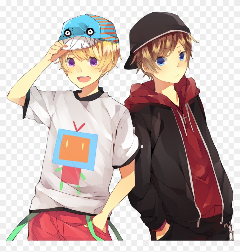 Manga Boy Clipart Transparent - Two Anime Boys - Png Download