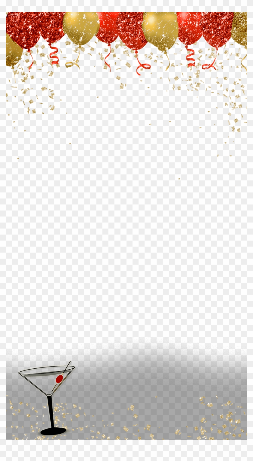 Red And Gold Balloons - Table Clipart
