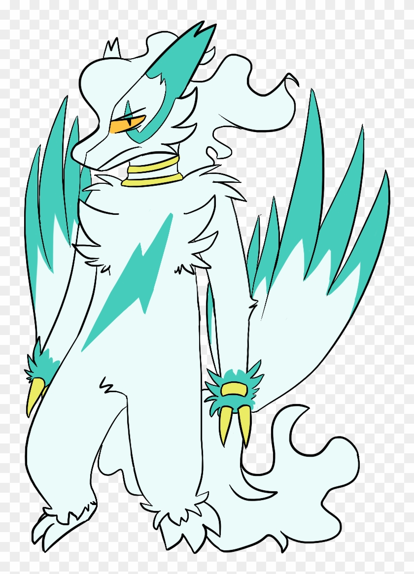 A Grumpy Little Shiny Zangoose/shiny Reshiram Fusion - Illustration Clipart #780654