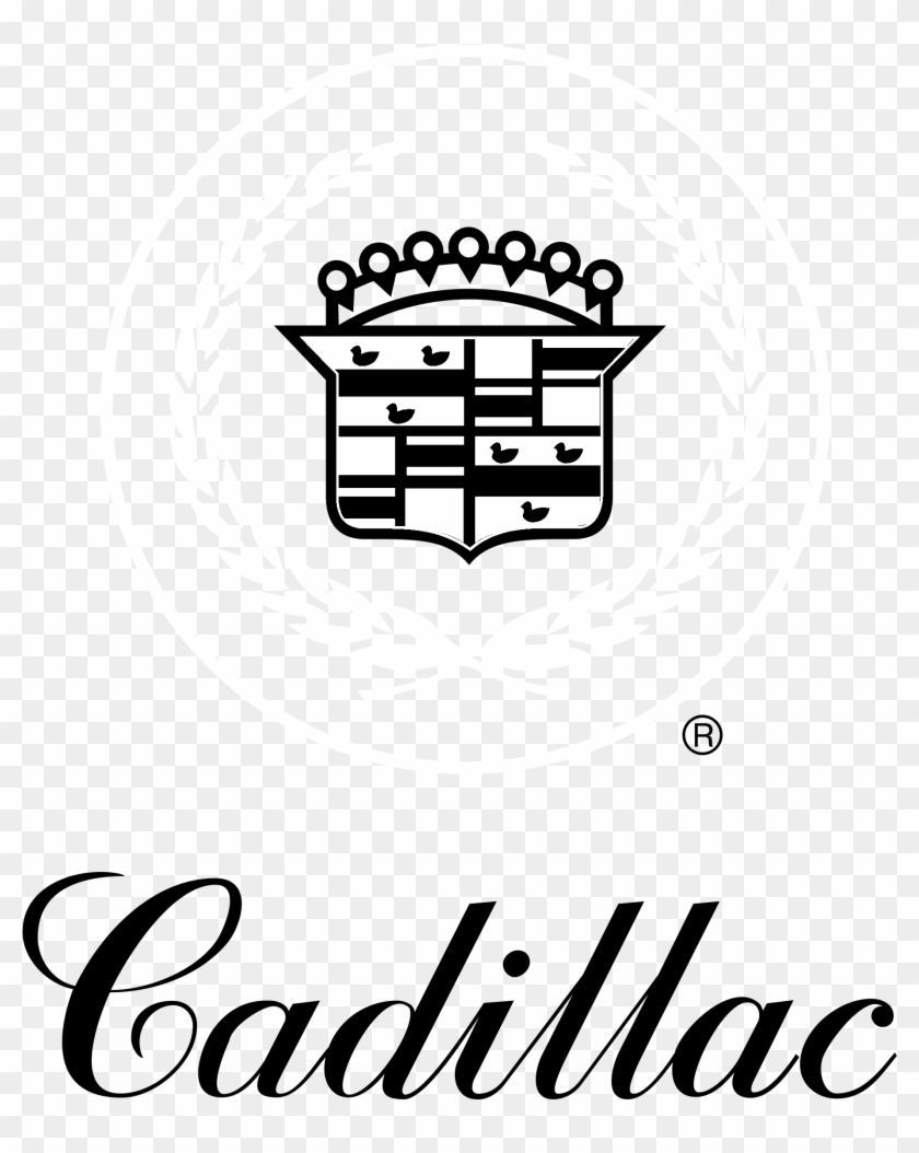 Cadillac Logo Black And White Clipart #780829