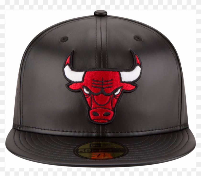 1 Of 5 New Era 5950 Chicago Bulls Leather Black Red - Baseball Cap Clipart