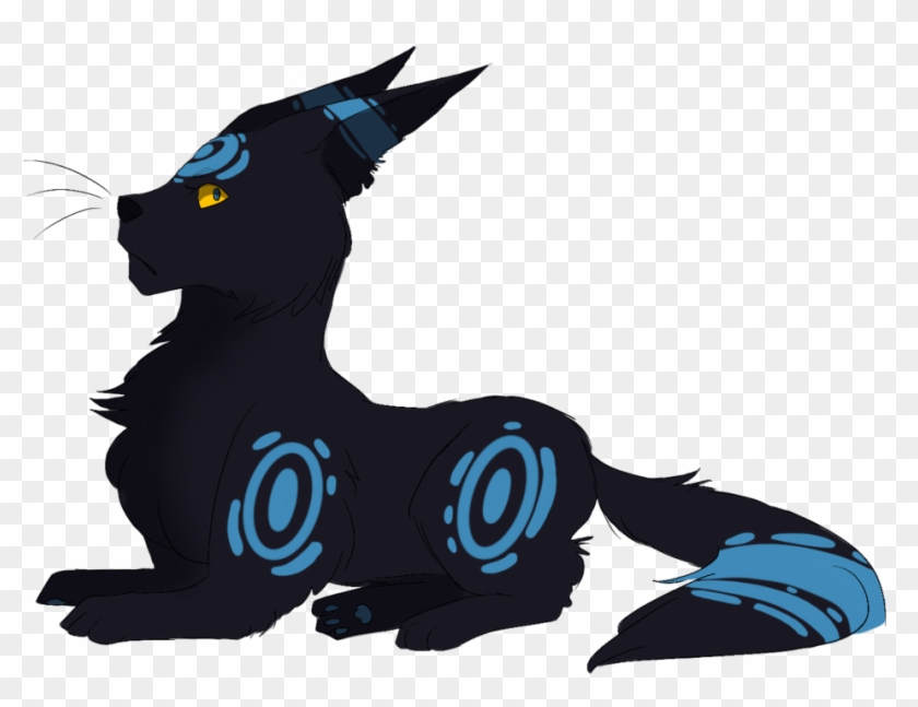Alolan Shiny Umbreon - Illustration Clipart