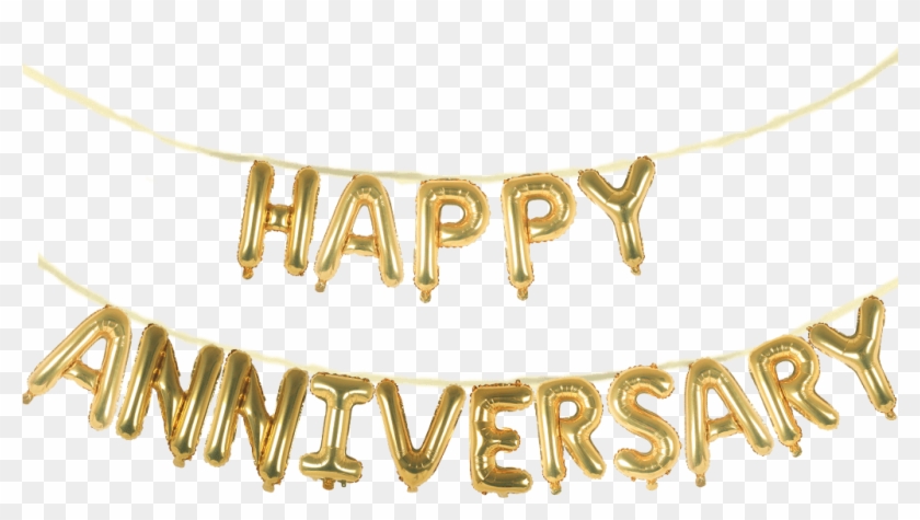 Happy Anniversary Balloon Phrase Banner Set Instaballoons - Chain Clipart
