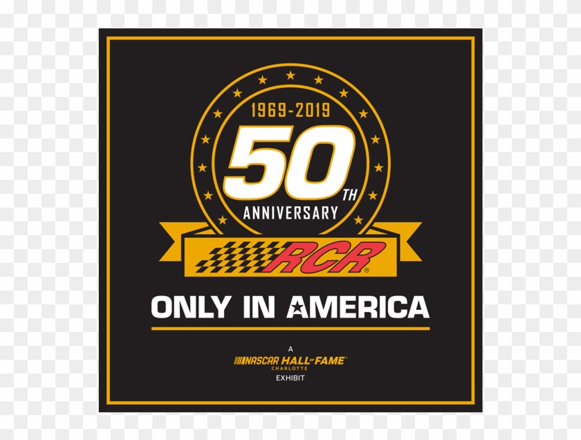 Nascar Hall Of Fame Partners With Rcr On 50th Anniversary - Rcr 50th Anniversary Clipart