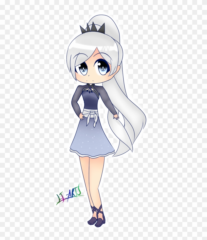 Rwby Weiss Schnee Dress Uniform Cosplay Costume Custom-made - Cartoon Clipart #781792