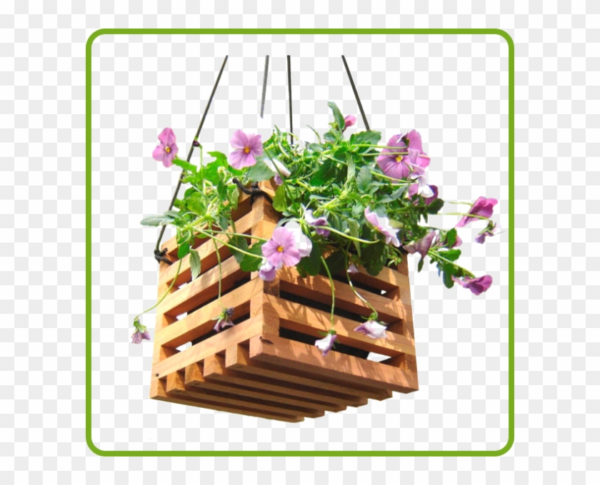 Hanging-planter - Kreatív Kerti Ötletek Fából Clipart
