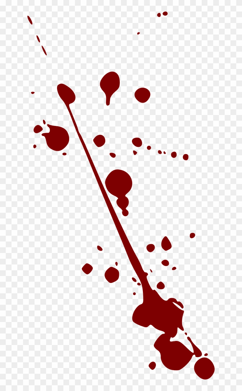 Splatter Blood Drops - Orange Paint Splatters Png Clipart