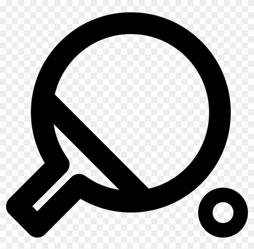 Ping Pong Racket And Ball Comments - Raquette De Ping Pong Logo Clipart