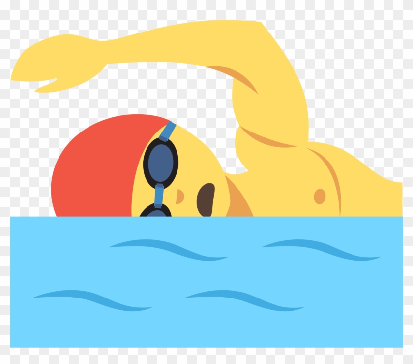Open - Clipart Cartoon Swimmer - Png Download #783429