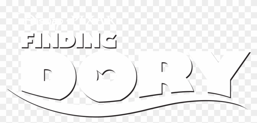 Finding Dory Logo Png - Finding Nemo Logo White Clipart