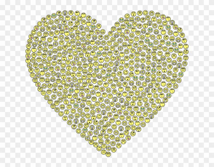 Emoticons, Emoji, Smileys, Icons, Yellow, Heart - Emoji Inimă Imagini Emoji Clipart #783645