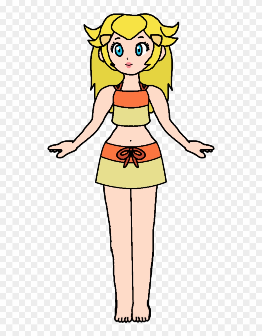 Dawn By Katlime Yellow Bikini, Princess Peach Clipart