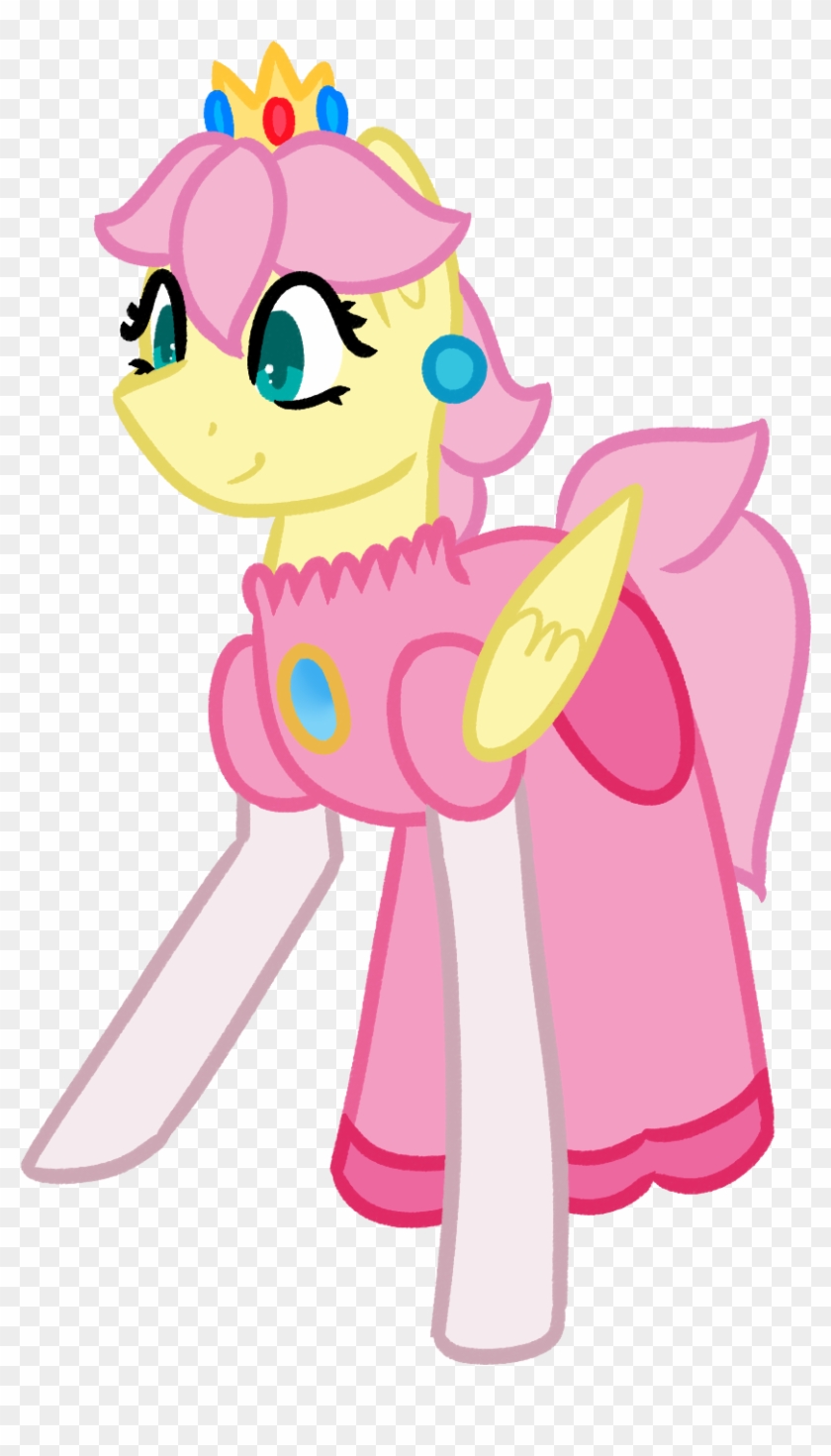 Princess Peach Clipart Costume Homemade - Fluttershy As Princess Peach - Png Download