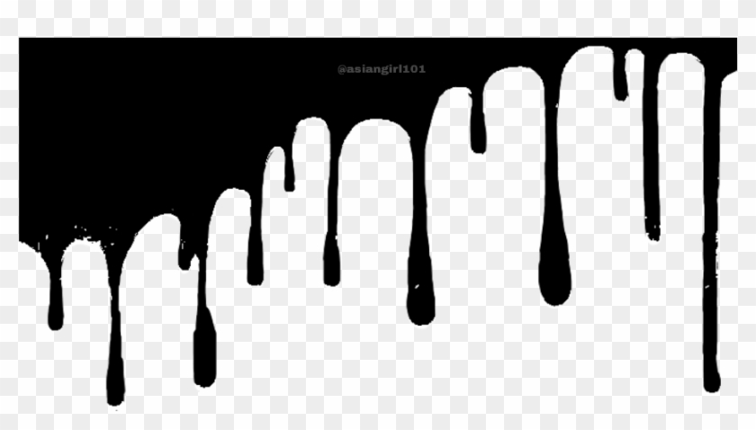 Paint Dripping Silhouette Ftestickers - Dripping Paint For Picsart Clipart