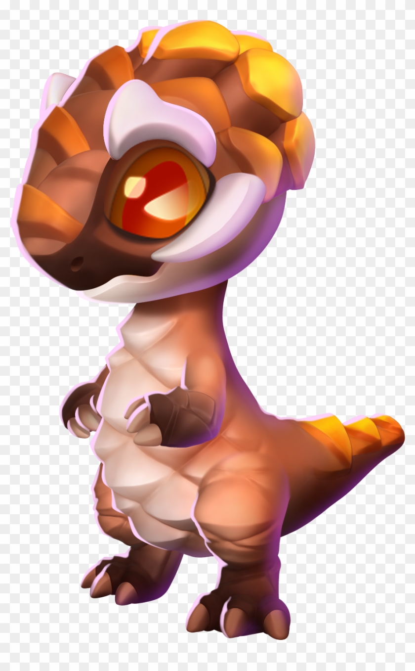 Pine Cone Dragon Baby - Illustration Clipart