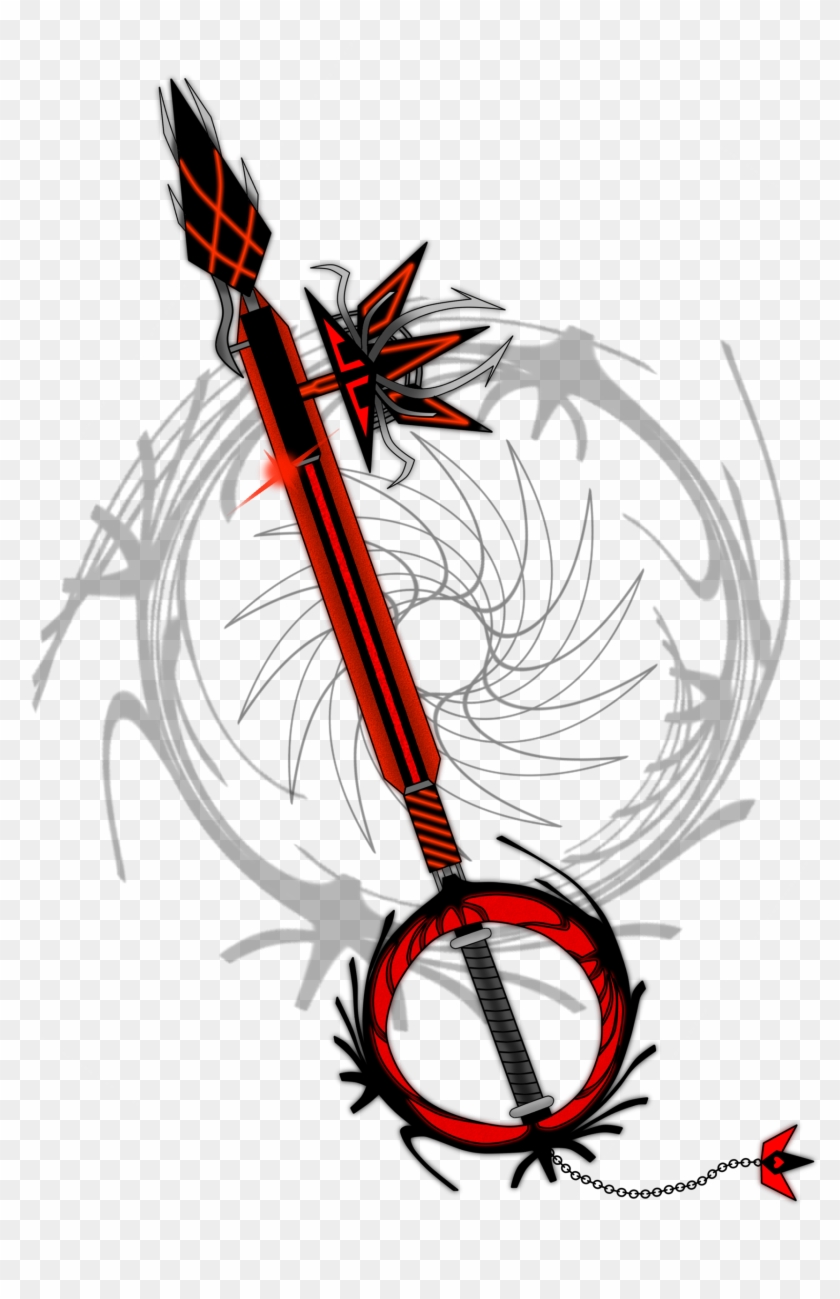 Keybalde Socity Images Awesome Keyblades Hd Wallpaper - Red Keyblade Clipart