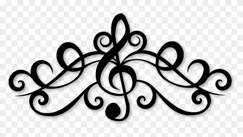 Treble Clef Flourishes , Png Download Clipart #785082