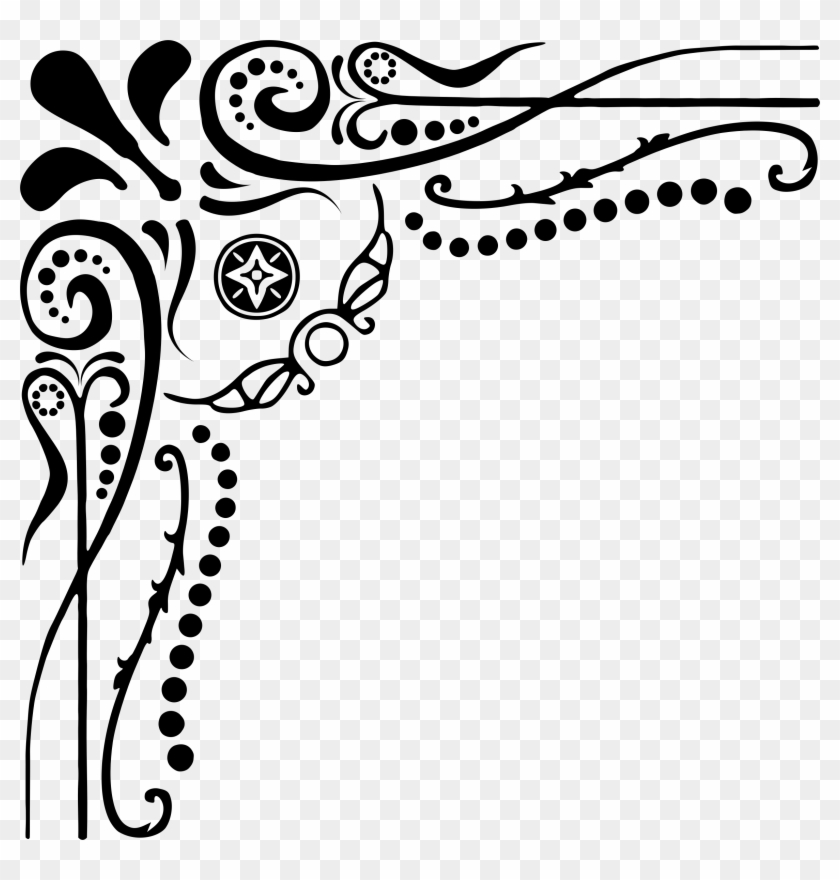 Big Image - Flourish Corner Png Clipart #785118