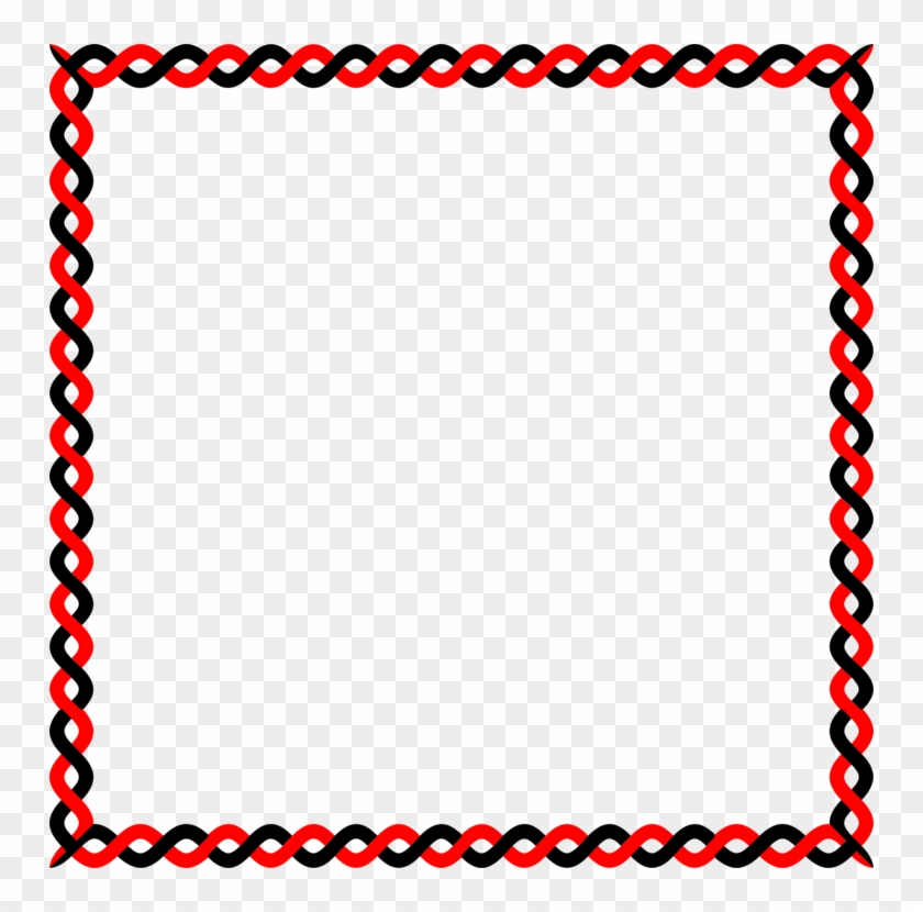 Red Picture Frames Color Painting Motif - Red Square Frame Png Clipart #785145